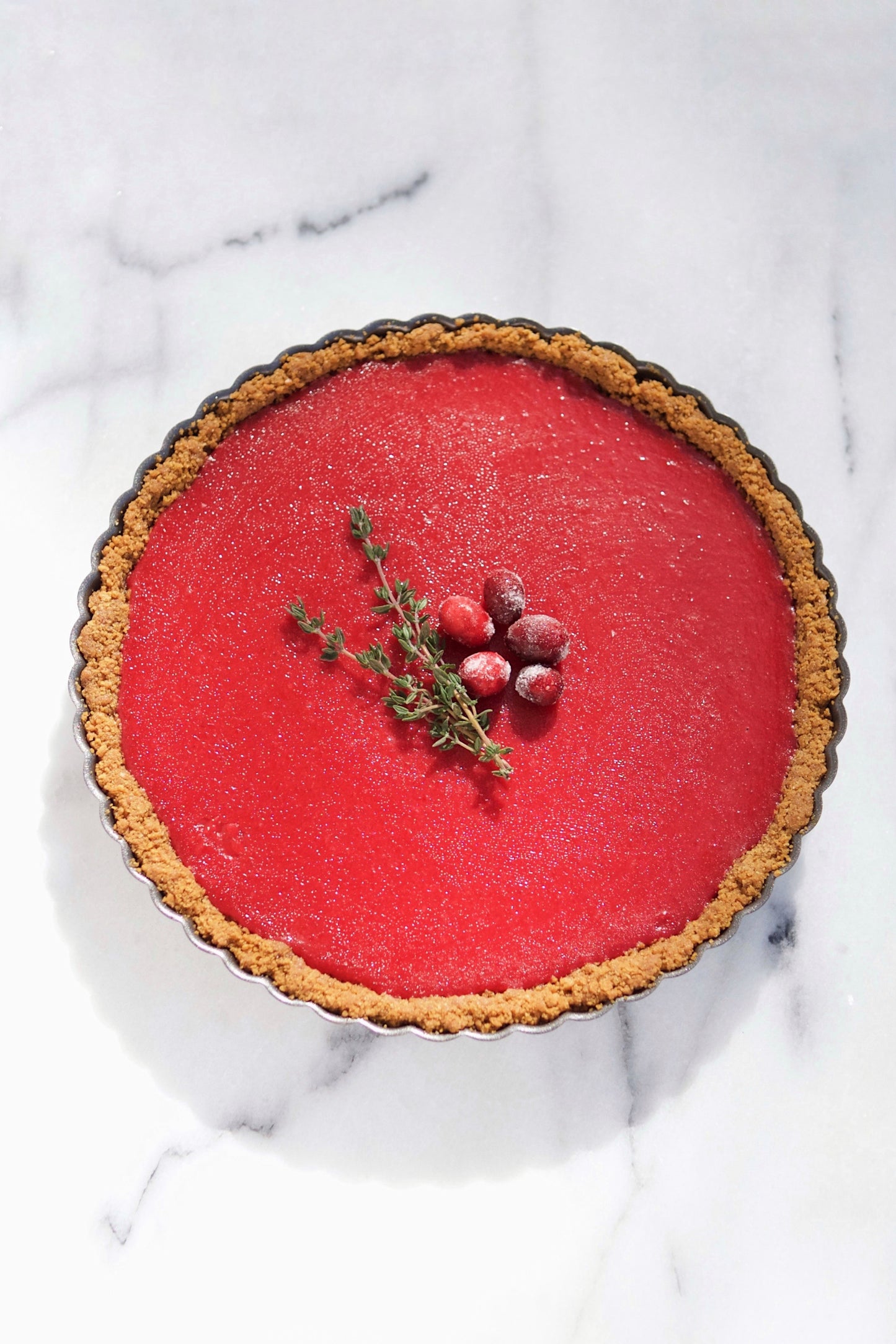 Cranberry Gingersnap Tart