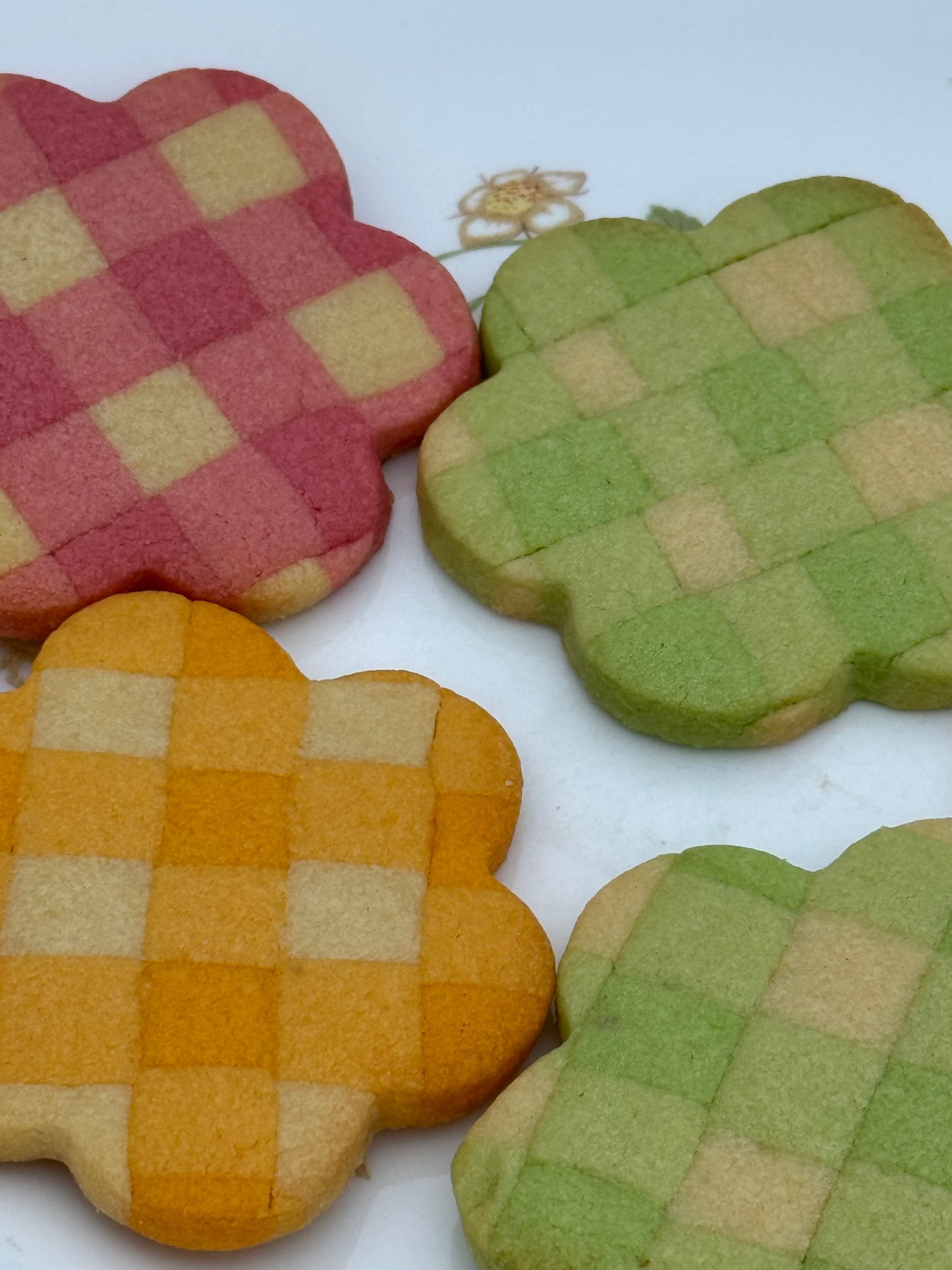 Gingham Shortbread Cookie