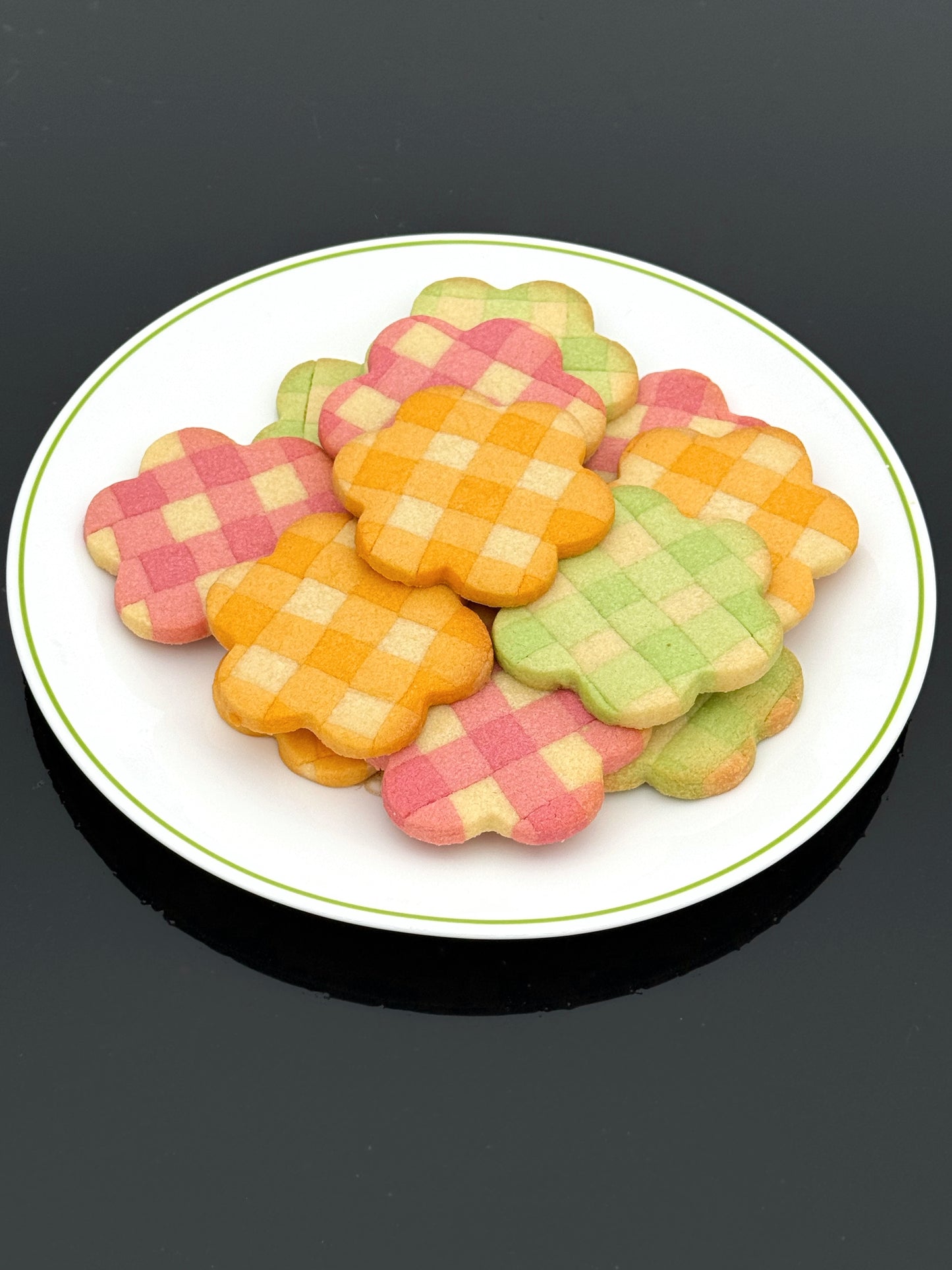 Gingham Shortbread Cookie