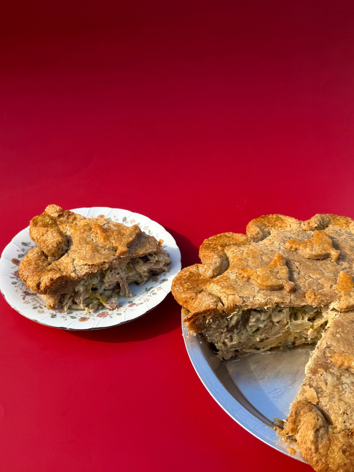 Chicken Leek & Mushroom Pot Pie
