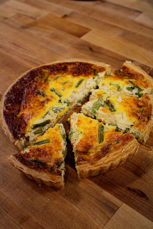 Asparagus & Swiss Quiche